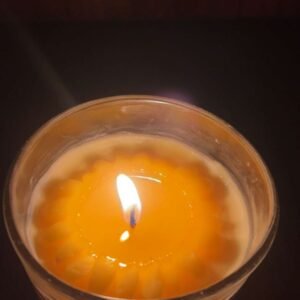 Lavender Calm Purple Glass Candle