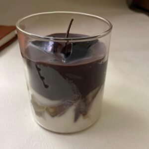 Citrus Burst Yellow Glass Candle