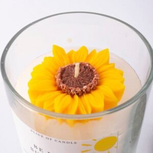 Rose Noir Glass Cup Candle